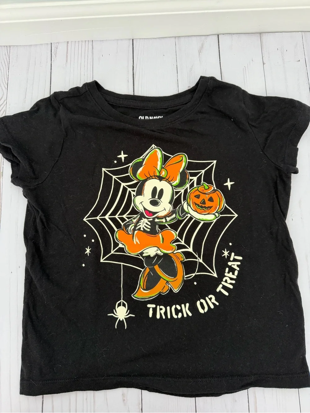 Old Navy Halloween Bundle- Ghost Long Sleeve and Minnie Mouse Short Sleeve